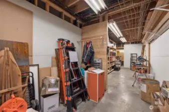Large storage area in basement