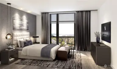Spacious Main Bedroom at Avenue Residences.