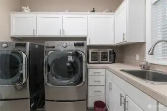 Nice large laundry room w/ lots of counter space. W/D not included.