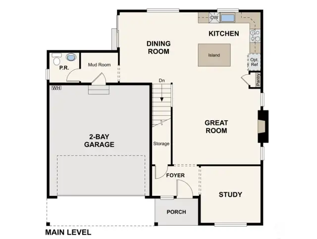 Disclaimer-1st Floor-Marketing rendering of floor plan, illustrative purposes only-may vary per location.
