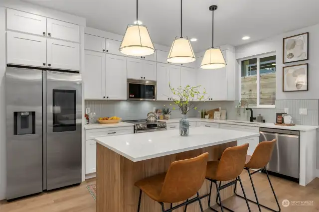 Appreciate the fine details of these homes: premium stainless steel appliances, sleek luxury plank hardwoods, custom tilework and an abundance of storage on each level.