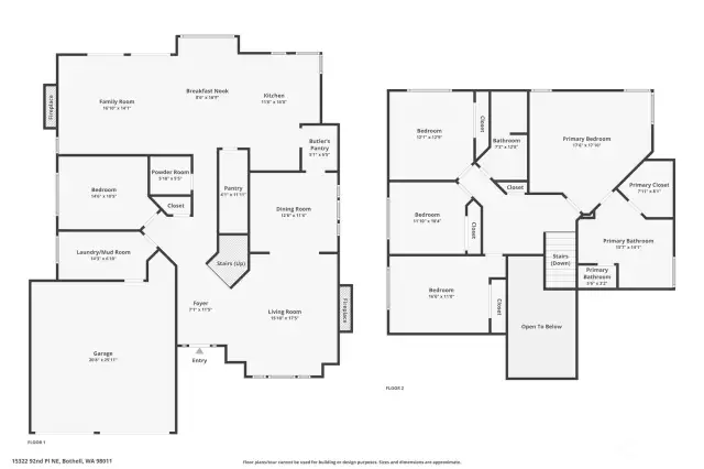 Floorplan for luxury home in Amber Ridge. Bothell WA. Kat Hartnell Engel and Voelkers Seattle Eastside.
