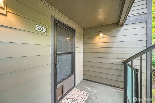 End unit on second floor.