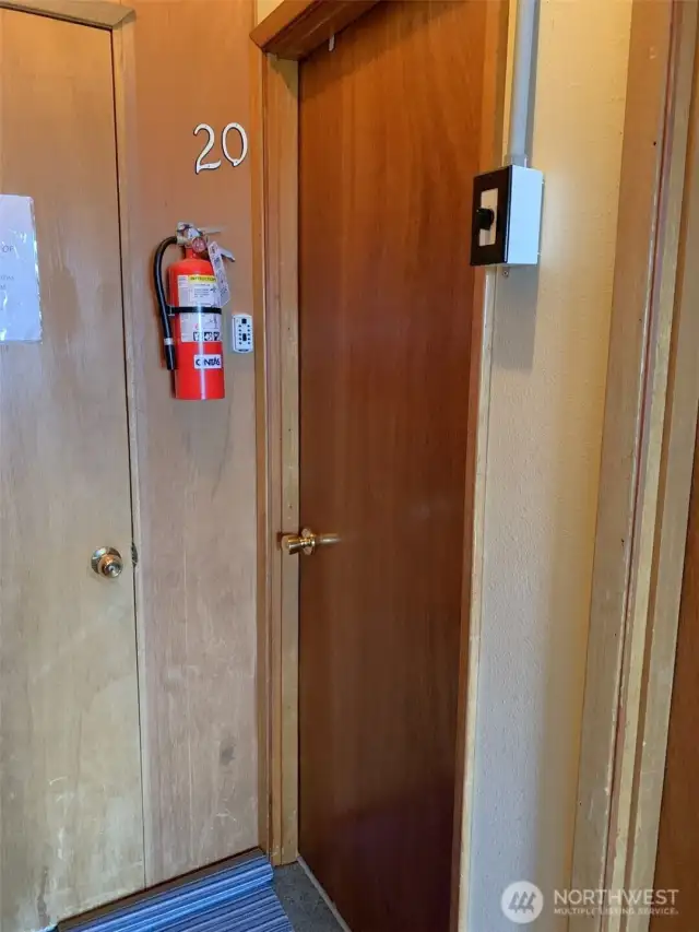 The front door to the unit.