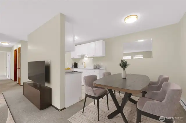 Dining Room Virtually Staged