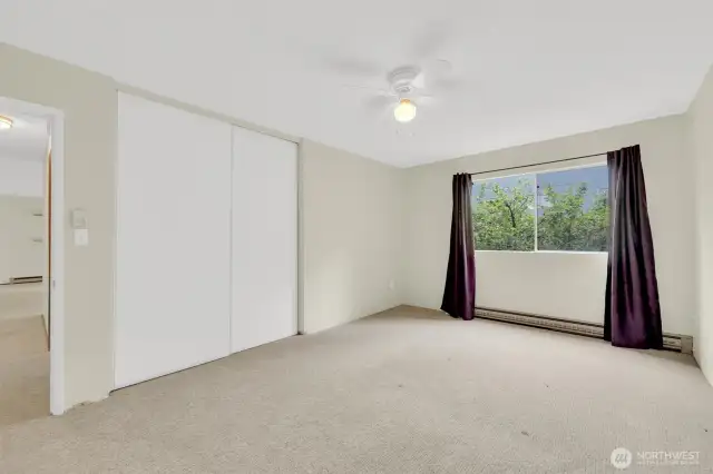 Lots of closet space in the primary