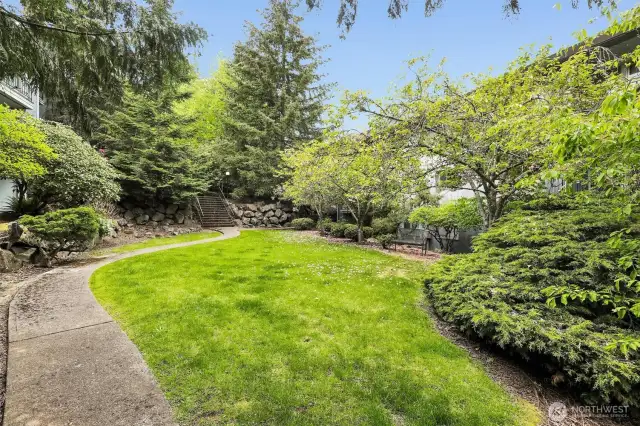 This complex has beautiful grounds