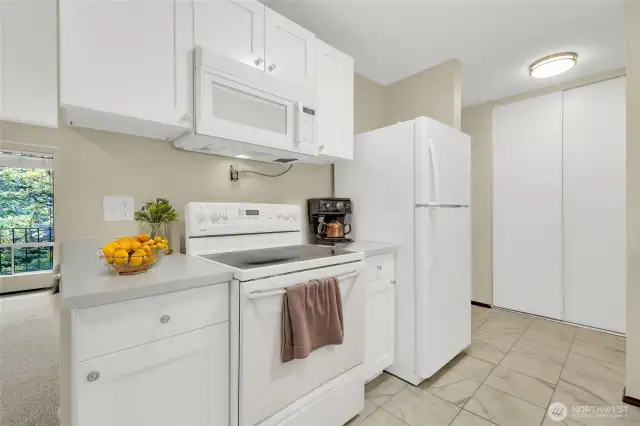 Virtually staged kitchen