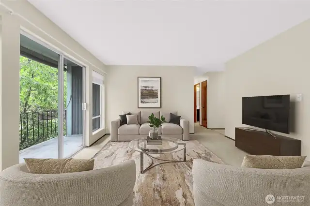 Living Room Virtually Staged