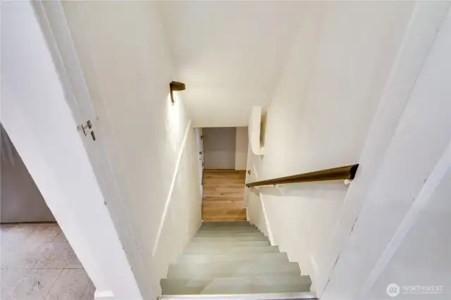 stairs to Unit B bedroom 3 & 4