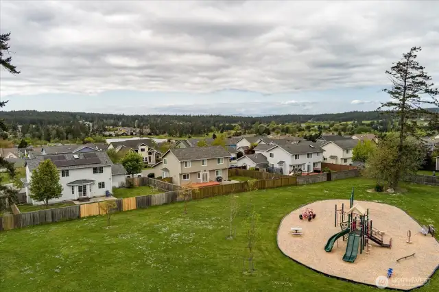 Park/Green space behind the house