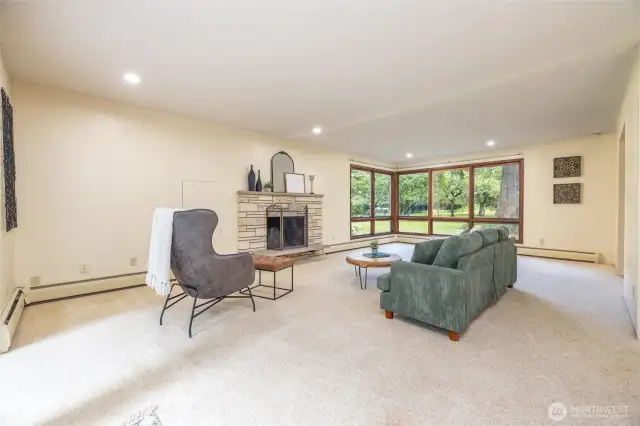 Another view of the living room, looking toward the front of the home.