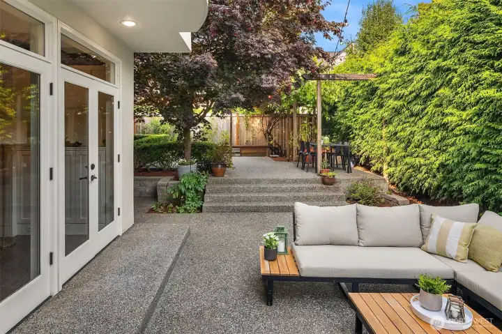 Multiple outdoor entertaining areas