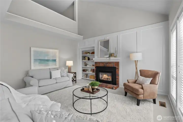 Vaulted ceilings add so much space!