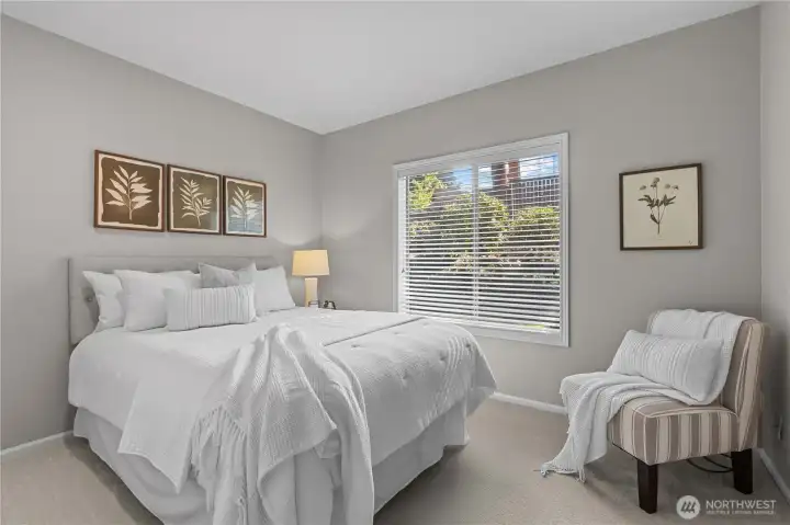 Main floor bedroom is so convenient for guests