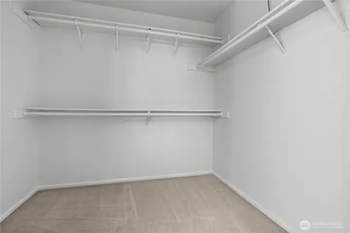 Large walk in closet.