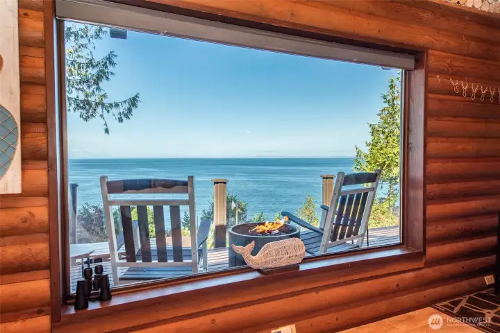 Bay window with expansive view