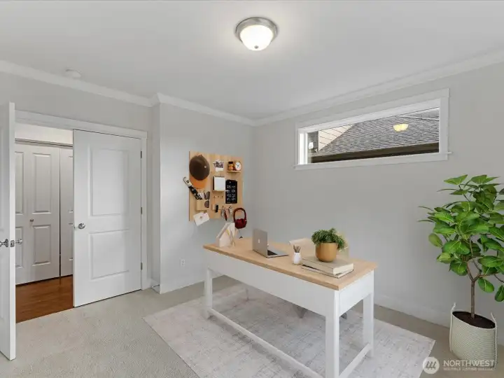 Virtually Staged Bedroom/Flexroom/2nd Office