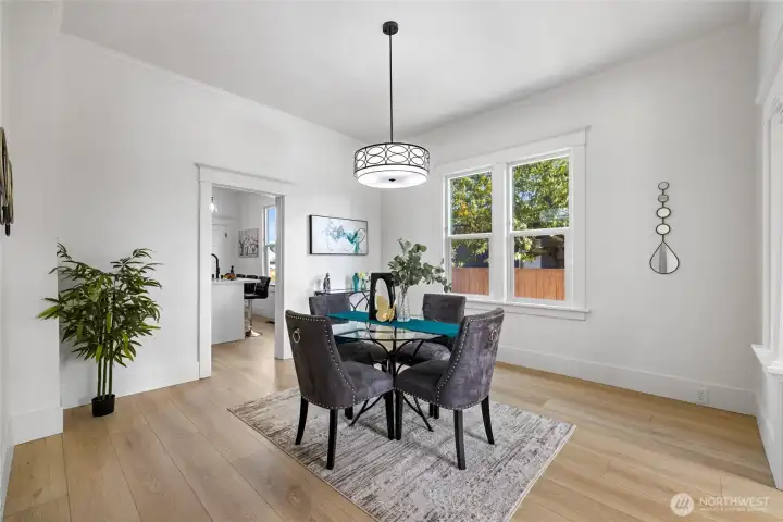 The formal dining room.