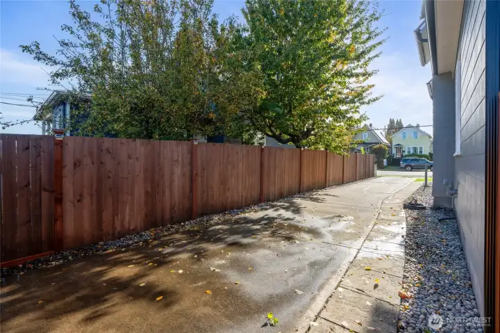 Extra parking for cars, a boat, or RV.