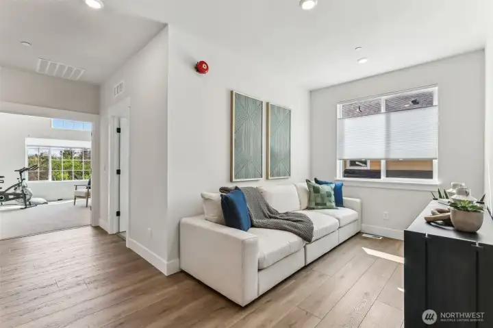 Pic is of model- Loft, upper hall to large double door bonus/Bdrm