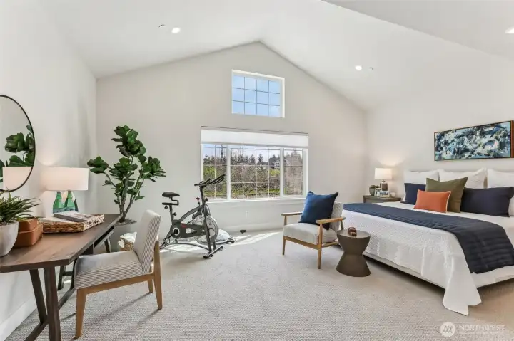 Pic is of model- Bdrm 4 or Bonus room or Rec room.