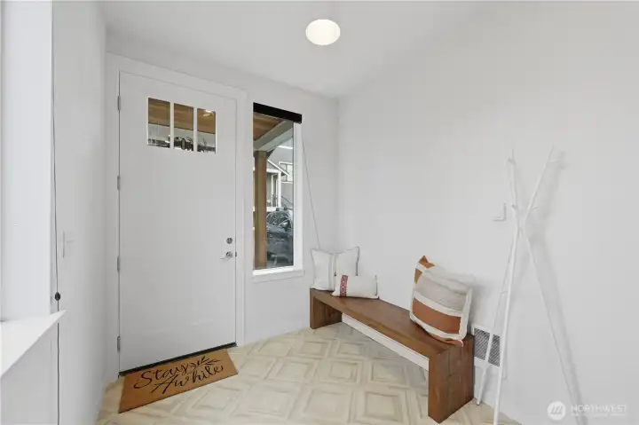 Spacious entry with tons of natural light