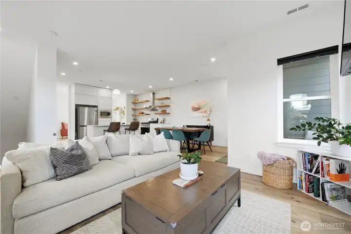 Open concept is great for entertaining groups large or small Open concept is great for entertaining groups large or small