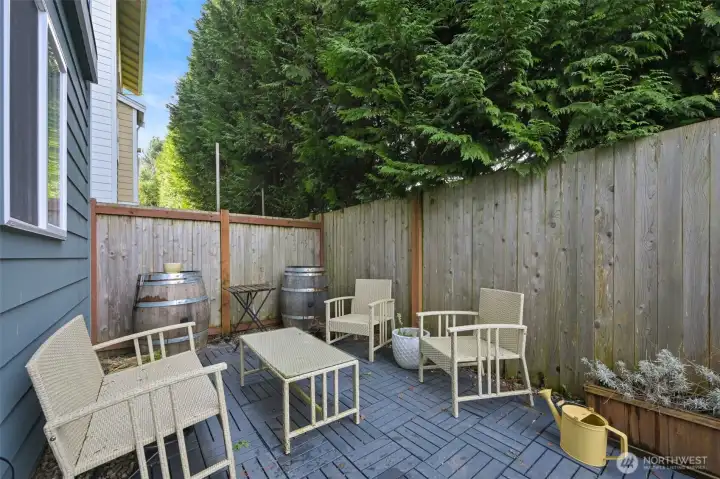 Cozy and private custom patio addition