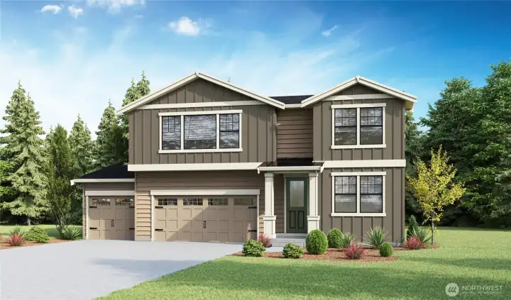 This 3,671SF home offers a variety of ways to live on this spacious corner homesite offering two sides of privacy with a bedroom and 3/4bath on the main floor in addition to a home office plus a 3-Car garage!