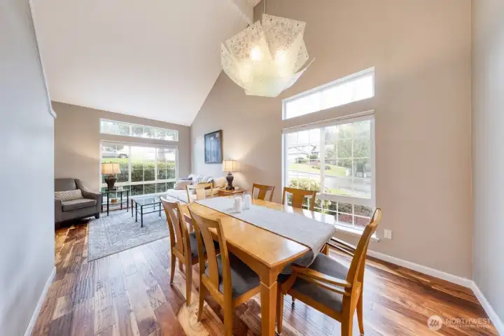 Exquisite formal dining room with a one-of-a-kind custom chandelier. (Main Floor)