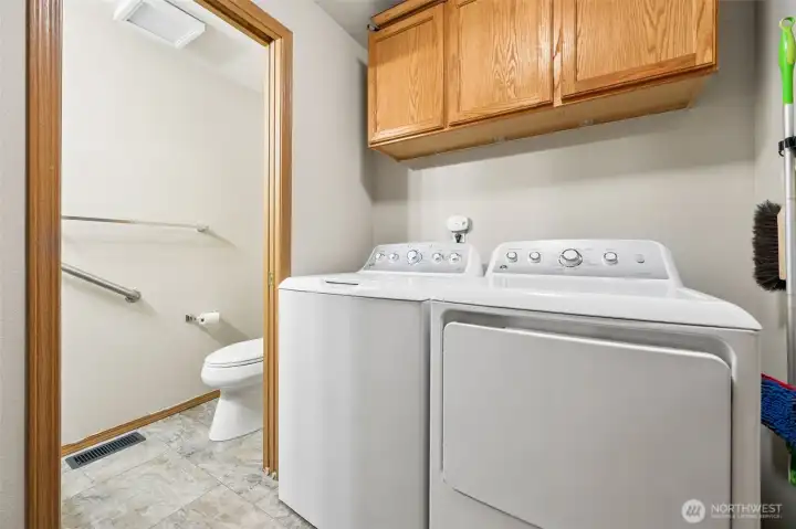 Laundry on lower level