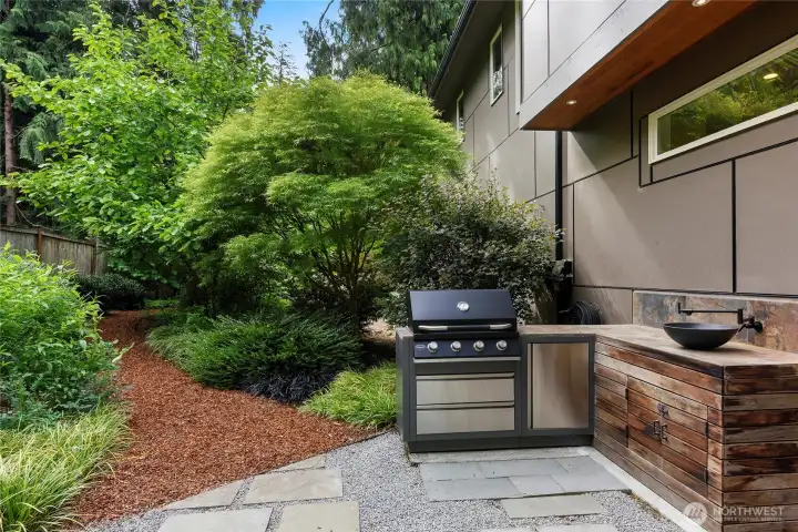 Added outdoor bbq kitchen.