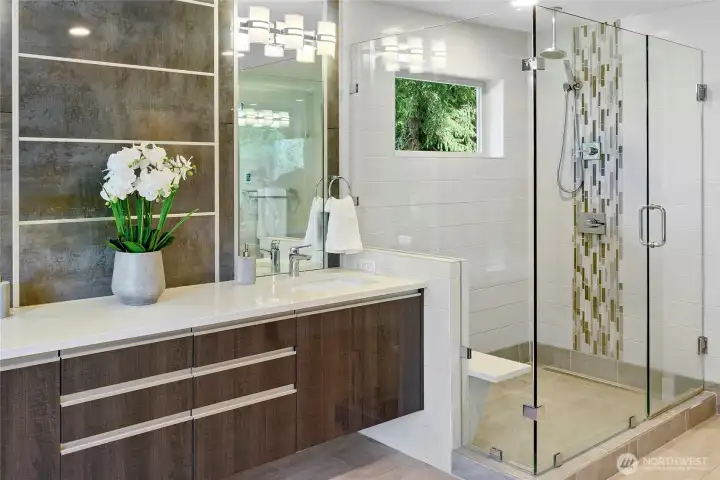 Shower, as well as a bath!