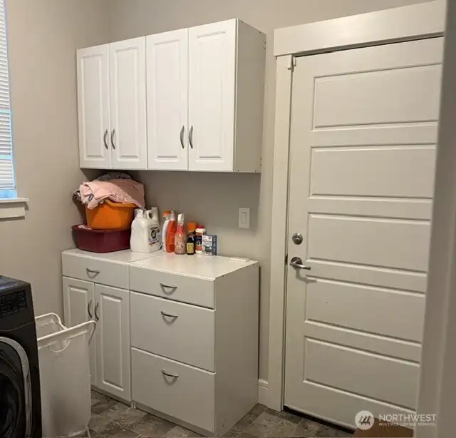 utility room to garage
