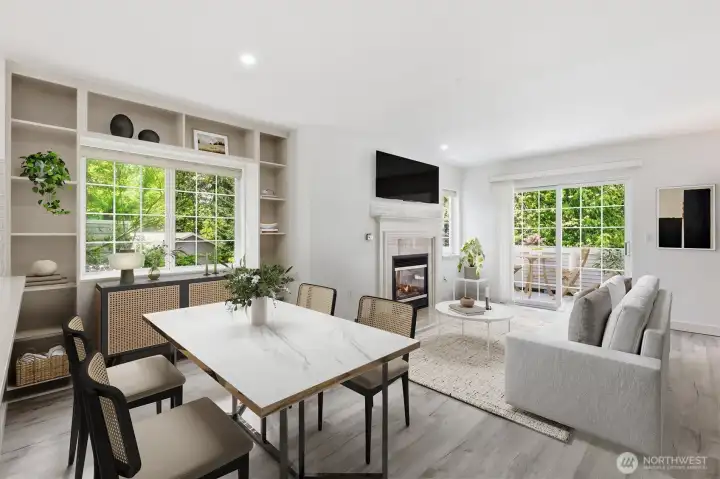 Living area (virtually staged)