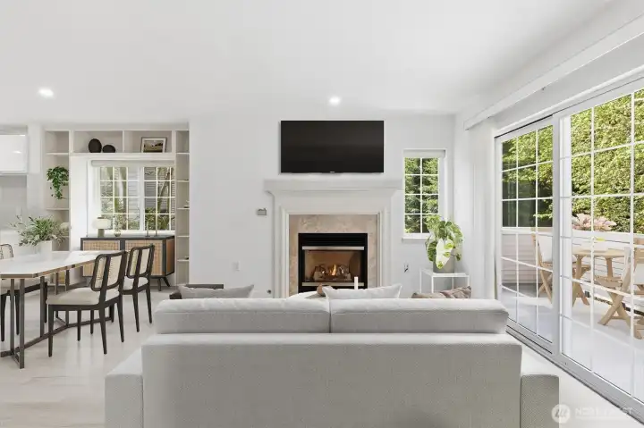 Living area (virtually staged)
