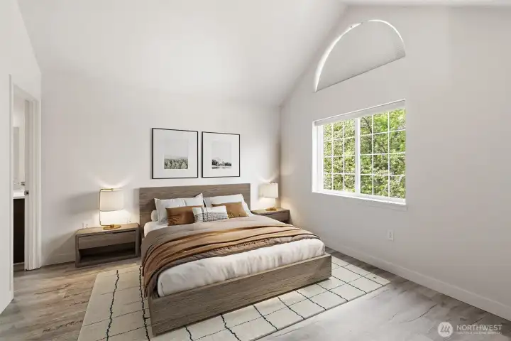 Primary bedroom (virtually staged)