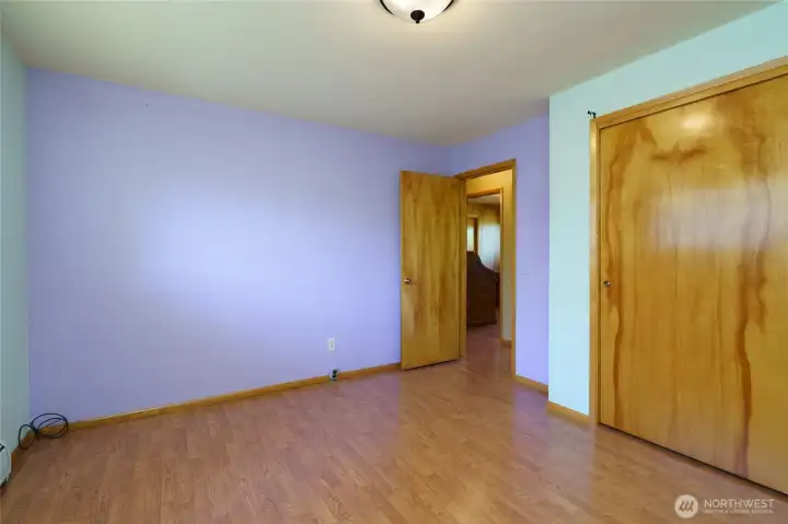 Bedroom # 3 with laminate floors