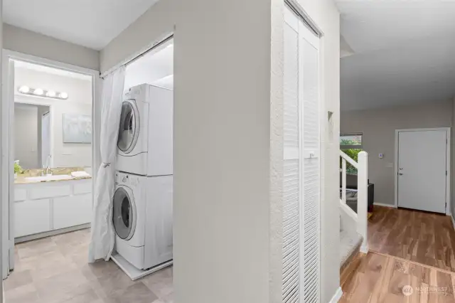 Laundry closet. Adjacent pantry.