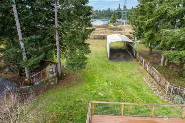 20 x 40 carport view from Primary bedroom