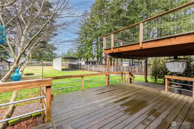 Cover Deck from Family Room and Deck off of the Dining Room