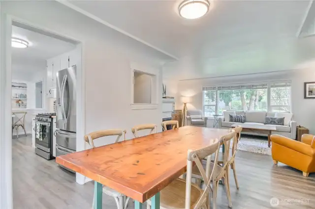 The dining room.