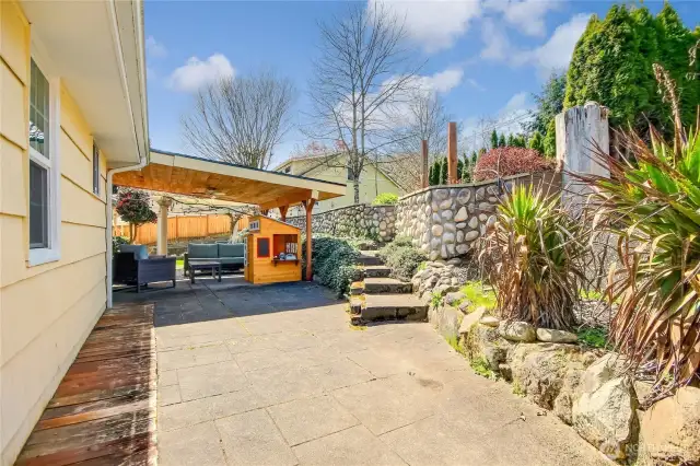 Backyard oasis.