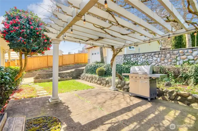 rest of the patio with treliss.