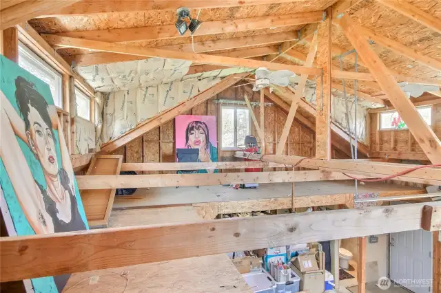 Loft area in the DADU.