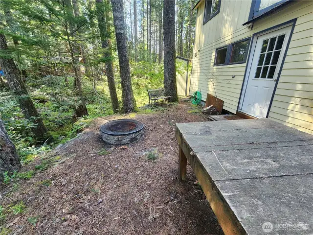 fire pit area