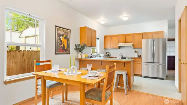 Designated dining area