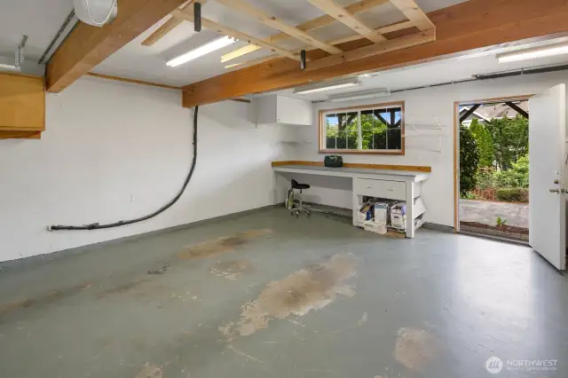 2 car garage with door to access the backyard.