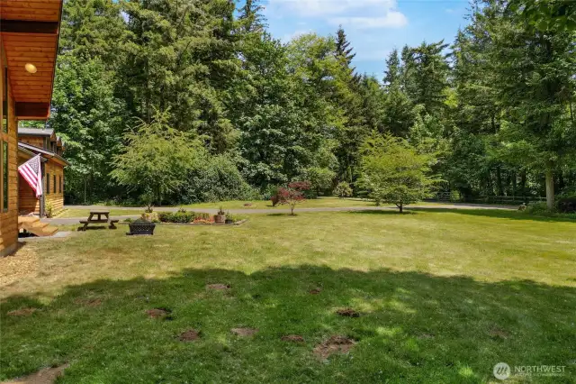 View of the front yard looking towards 94th Ave E.